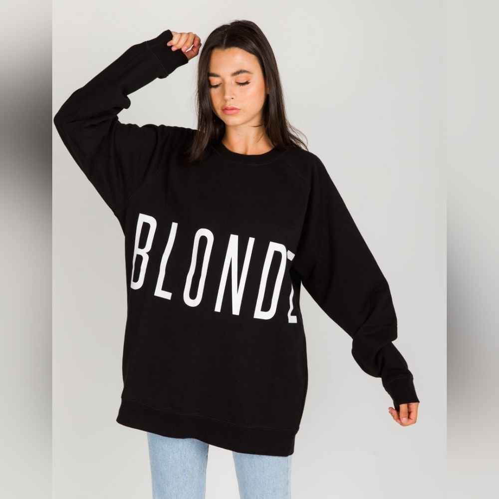 Brunette The Label Black and White Sweatshirt